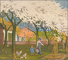 Gustave Baumann, Plum and Peach Blossom, 1915.